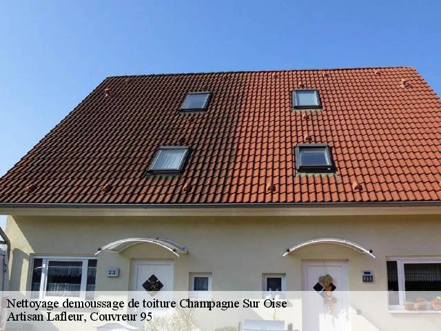 Nettoyage demoussage de toiture  champagne-sur-oise-95660 Artisan Lafleur, Couvreur 95
