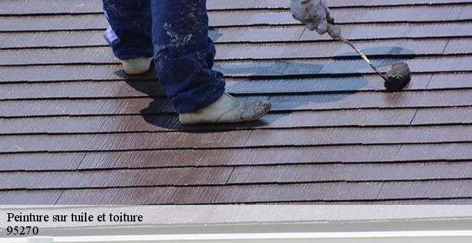 Peinture sur tuile et toiture le-plessis-luzarches-95270 Landouer Thierry