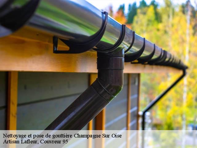 Nettoyage et pose de gouttière  champagne-sur-oise-95660 Artisan Lafleur, Couvreur 95