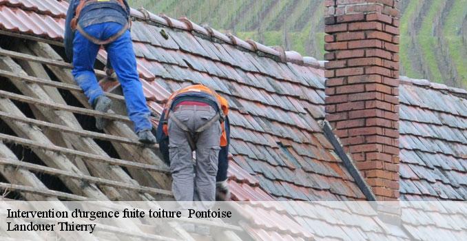 Intervention d'urgence fuite toiture pontoise-95000 Landouer Thierry